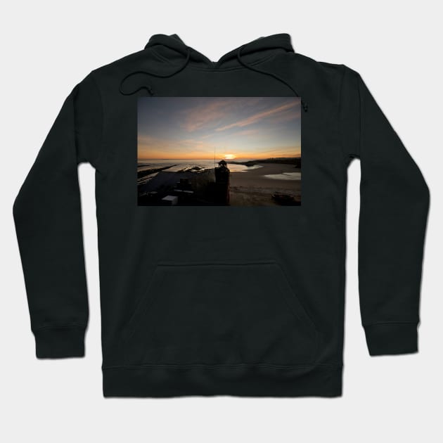 Cullercoats Lifeboat Station at dawn Hoodie by Violaman